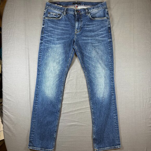 Tommy Hilfiger Denton Stretch Straight Fit Denim Jeans Size Men's 34x32 - Picture 1 of 5